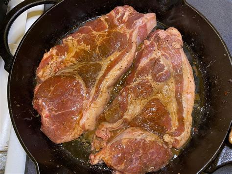 Pan Fried Pork Steaks - The Beekeeper and His Lady