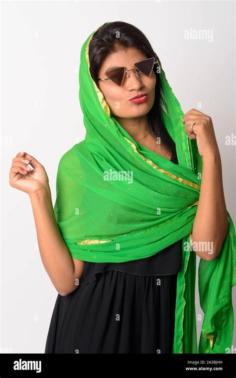 Young Beautiful Persian Woman With Sunglasses In Traditional Clothing