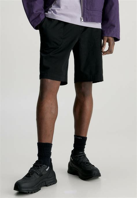 Calvin Klein Jeans Belted Shorts Ck Black Black Zalando De