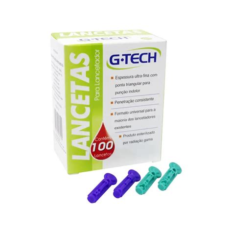 Tiras Reagentes G Tech Vita Accumed Glicomed