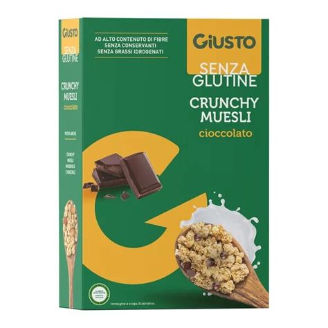 Cereali Crunchy Muesli Avena Cioccolato Senza Glutine Giusto Giusto