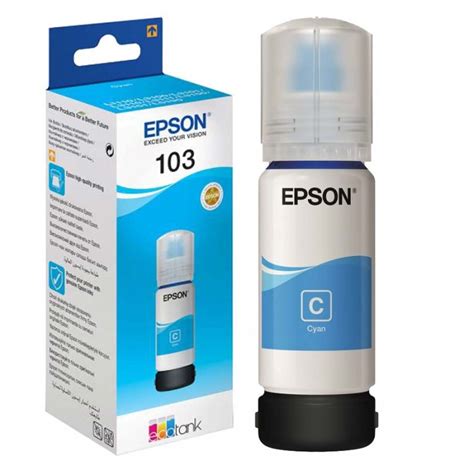 Bouteille D Encre Original EPSON ECOTANK 103 Cyan