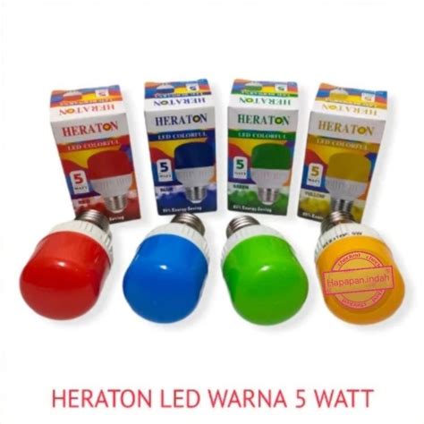 Jual Lampu Led Warna Warni Watt Heraton Lampu Led Hias Warna