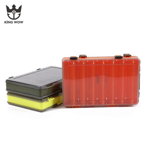 Double Side Fishing Lure Box Accessories Tackle Lures Bait Storage Case