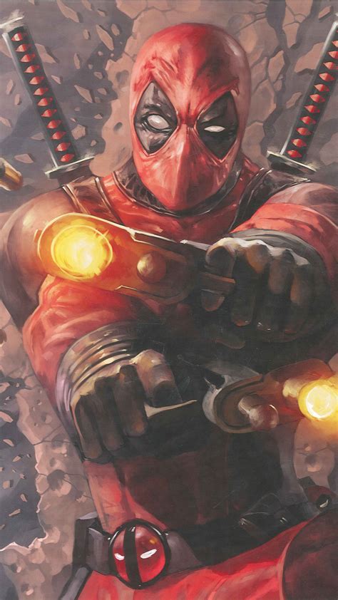 1080x1920 Deadpool Paint Art Iphone 76s6 Plus Pixel Xl One Plus 3