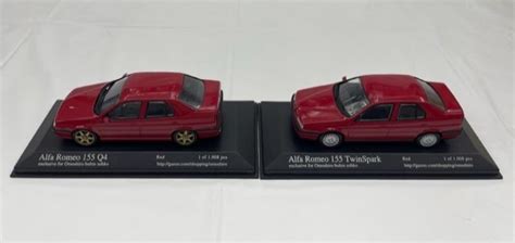 傷や汚れありMINICHAMPS ミニチャンプスミニカー2台セット Alfa Romeo 155 Q4155 TwinSpark