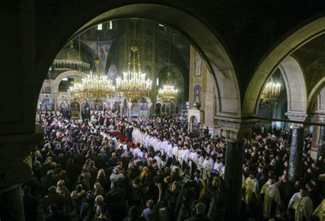 Bulgarians Line The Streets Of The Capital To Bid Farewell To Orthodox