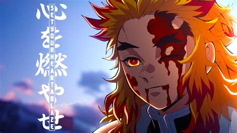 Demon Slayer Kimetsu No Yaiba Kyojuro Rengoku Set Your Heart