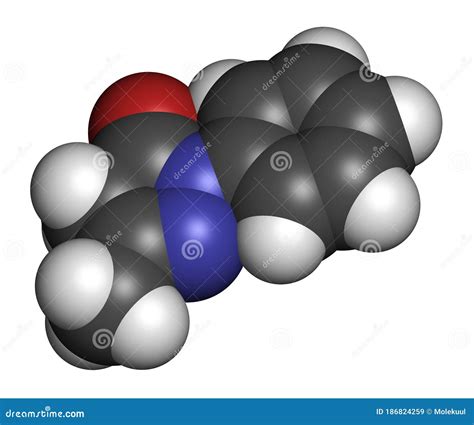 Edaravone Drug Molecule 3D Rendering Stock Illustration Illustration