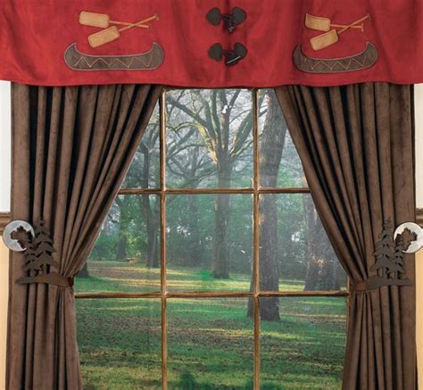 Chocolate Drapes Log Cabin Decor Rustic Curtains Cabin Curtains