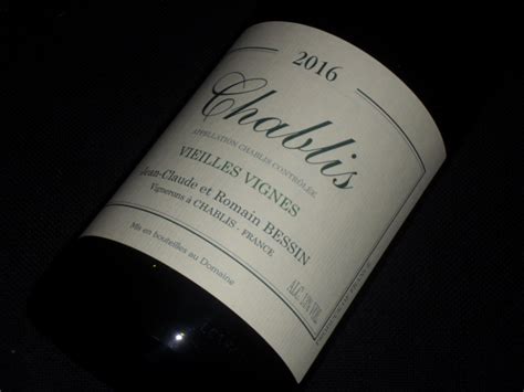 Domaine Jean Claude Bessin Tremblay Chablis Vieilles Vignes 2016 Vins