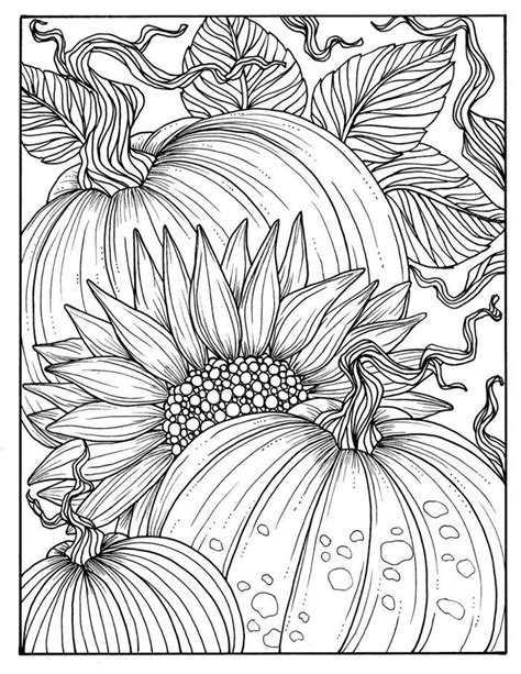 Pages De Coloriage D Automne Pour S Amuser Et Relaxer Pendant Les