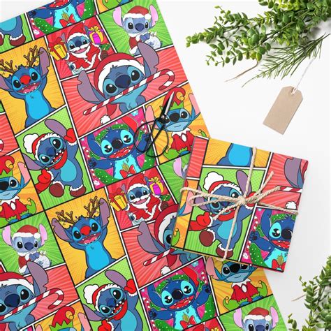 Christmas Stitch Wrapping Paper Holiday Stitch Christmas Decor Etsy