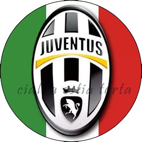 Cialda In Ostia Per Torta Tonda JUVE JUVENTUS CALCIO LOGO STEMMA