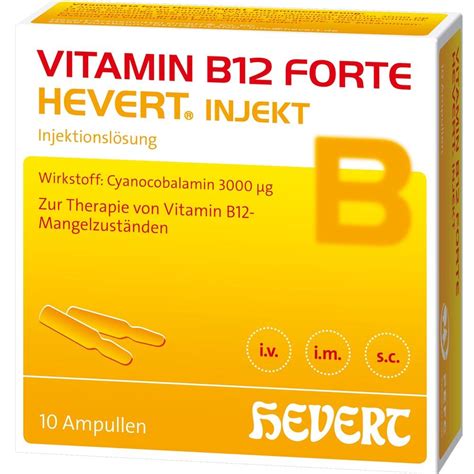 Vitamin B12 Forte Hevert Injekt 10x2 Ml Pzn 4836089 Römer Apotheke