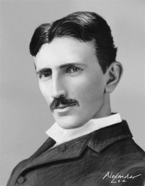 Nikola Tesla Drawing By Alexanderlee On Deviantart