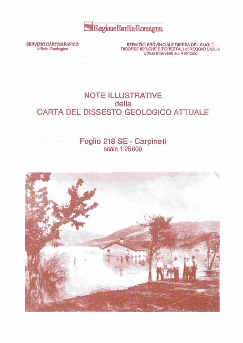 PDF Note Illustrative Della Carta Del Disseto Geologico Attuale