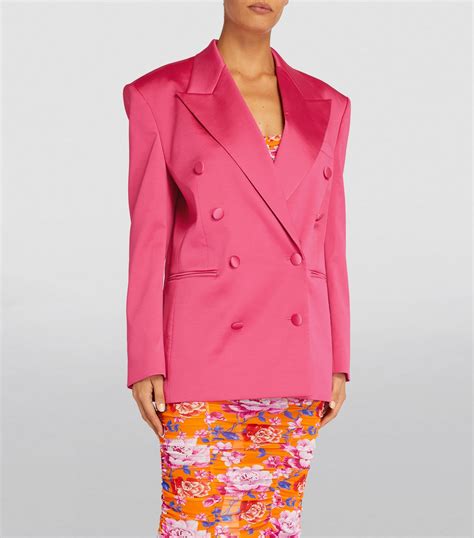 Womens Magda Butrym Pink Double Breasted Oversized Blazer Harrods Us