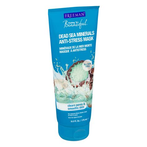 Freeman Dead Sea Minerals Anti Stress Clay Facial Mask Face Mask Balances Skin Moisture Clears