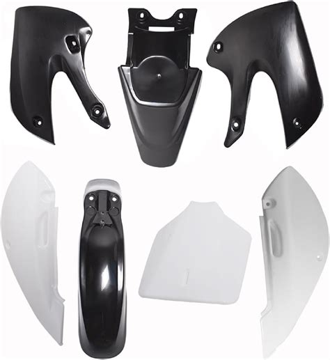 Amazon 1PZ KX1 B01 Black Plastic Fender Fairing Kit Set