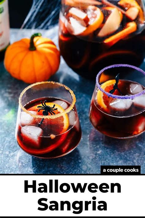 Halloween Sangria – A Couple Cooks