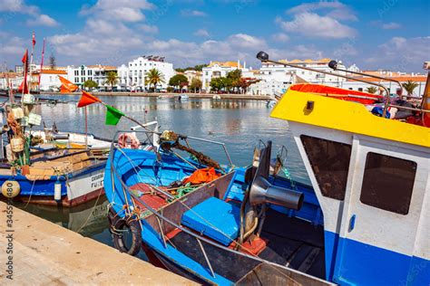 streets of Tavira town Stock Photo | Adobe Stock