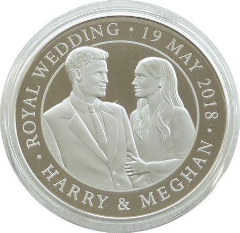 Royal Wedding Harry Meghan Silver Proof Coin Box Coa