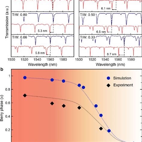 Polarization Dependent Berry Phase As A Function Of The Cross Section