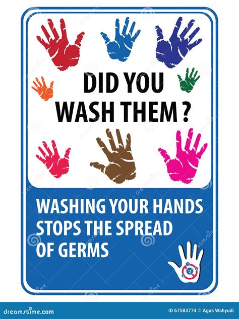 Wash Your Hands Sign Printable Kids