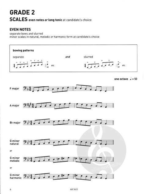 Cello Scales Arpeggios Abrsm Grades All Sheetmusic