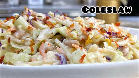 How To Make The Best Coleslaw Coslow Salad Youtube