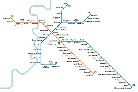 Mappa Metropolitana Roma VisitareRoma Info