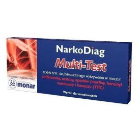 Narkodiag Multi Test Do Wykrywania Narkotyków test diagnostyczny 1 szt