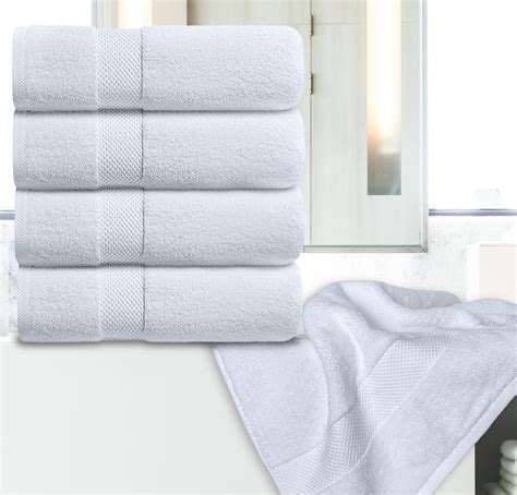 White Classic Luxury Xl Bath Towels Soft And Quick Dry Hotel Quality