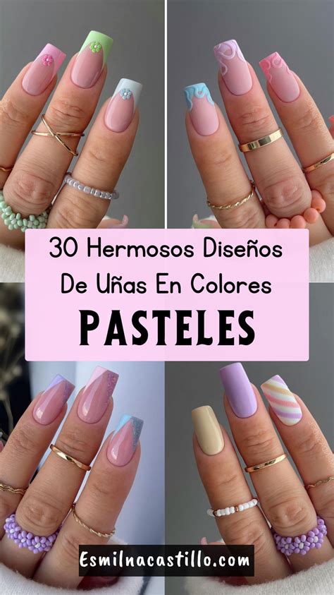 Hermosos Dise Os De U As En Colores Pasteles De Moda In