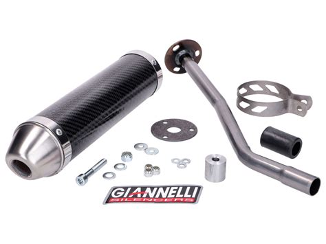 Giannelli Carbon Rear Silencer For Derbi Senda R Drd Edition