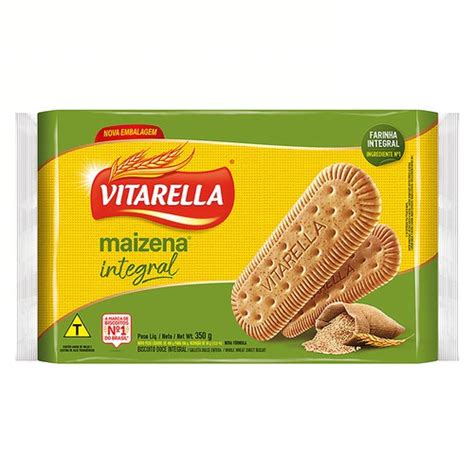 Biscoito Vitarella 350g Maizena Integral Trimais