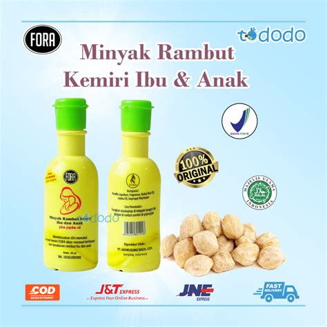 Jual Minyak Kemiri Murni Fora Ibu Dan Anak Plus Jojoba Oil Penyubur