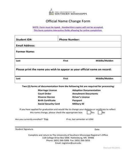 FREE 18 Name Change Forms In PDF MS Word