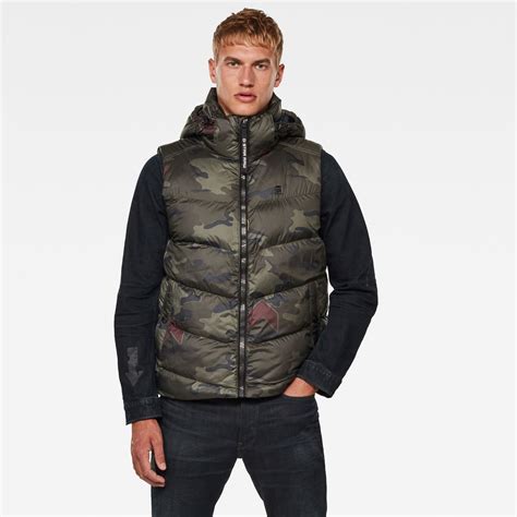 Whistler Hooded Vest Green G Star RAW US