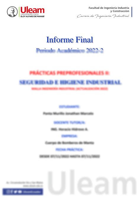 Solution Portada Informe Practicas Studypool