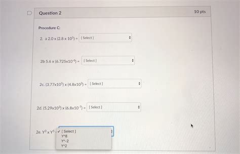 Solved Question 2 10 Pts Procedure C 2 A 2 0 X 2 8 X 10