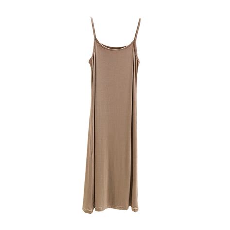 Modal Suspender Dress Womens Summer Solid Color Sleeveless Large Size