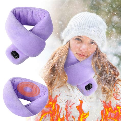 Reyyoiska Compatible With Motorized Pedal Upgraded Heated Scarf With Massage Function Usb Heat