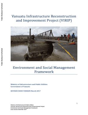 Fillable Online Vanuatu Infrastructure Reconstruction Fax Email Print