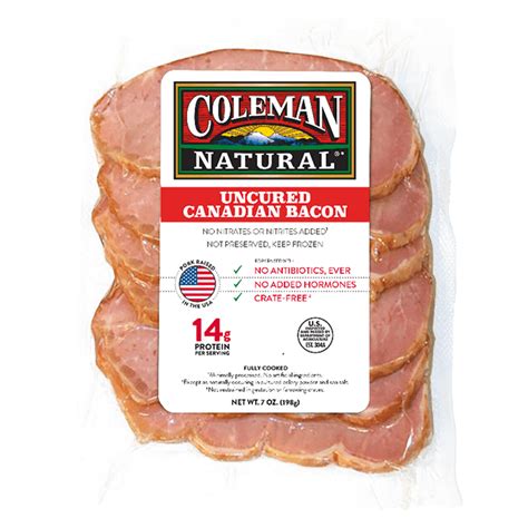 All Natural Hickory Smoked Bacon Coleman Natural