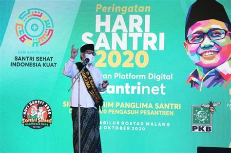 Peringatan Hari Santri Muhaimin Luncurkan Platform Digital SantriNet