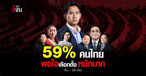 ‘นิด้าโพล เผย 59 คนไทย พอใจเลือกตั้ง 2566 อีจัน