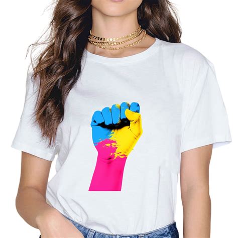 Rainbow Raised Fist Gay Pride Flag Support Resist Lgbt T T Shirt