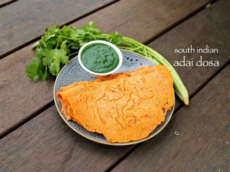 adai recipe | adai dosa recipe | how to make south indian adai dosai